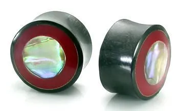 Anal Elementals Organics Red Coral and Mother of Pearl Inlay Horn Plug Price Per 1 Anal Elementals Organics Red Coral and Mother of Pearl Inlay Horn Plug Price Per 1