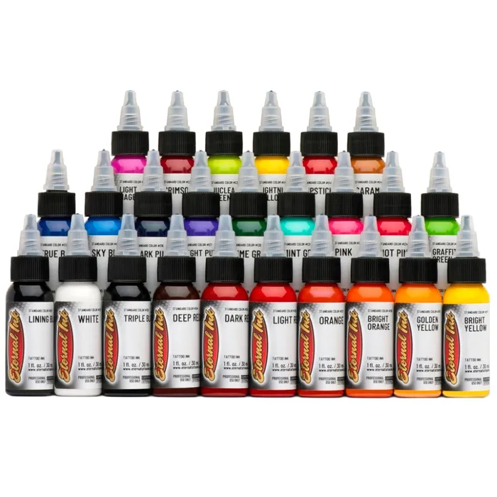 Anal Eternal Top 25 Color Set 4oz Bottles Eternal Tattoo Ink