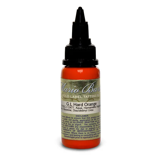 Anal Intenze Hard Orange Mario Barth Gold Label Intenze Tattoo Ink 1oz Bottle