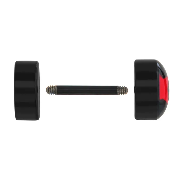 Anal Painful Pleasures RED STAR FAKE PLUG Big Gauge Illusion Piercing Price Per 1