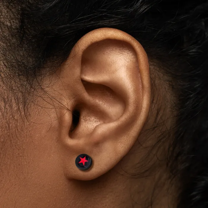 Anal Painful Pleasures RED STAR FAKE PLUG Big Gauge Illusion Piercing Price Per 1