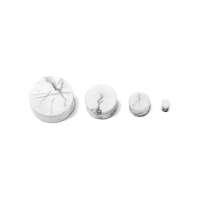 Anal Painful Pleasures White Pine Howlite Stone Plug Price Per 1