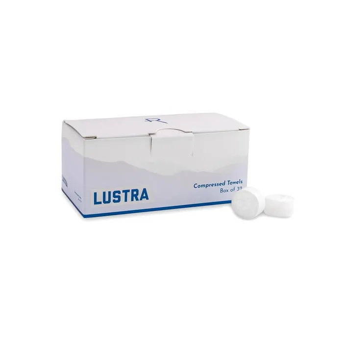 Anal Recovery Lustra Compressed Towels Box of 32 Recovery