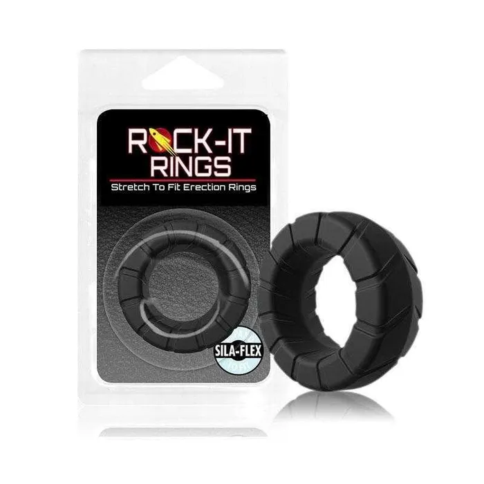 Anal RockIt Rings LLC Rockit Rings Fat Tire CRing Black