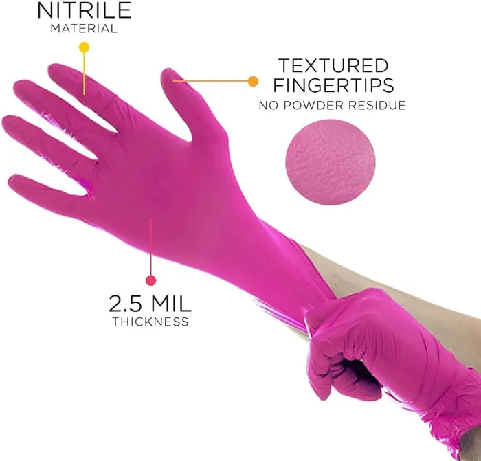 Aurelia Blush Disposable Nitrile Gloves Box of 200 MicroFlex Vibrators