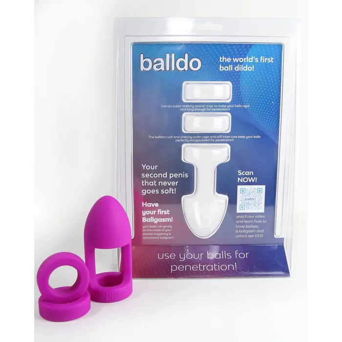 Balldo The Worlds First Ball Dildo Purple Balldo Dildos