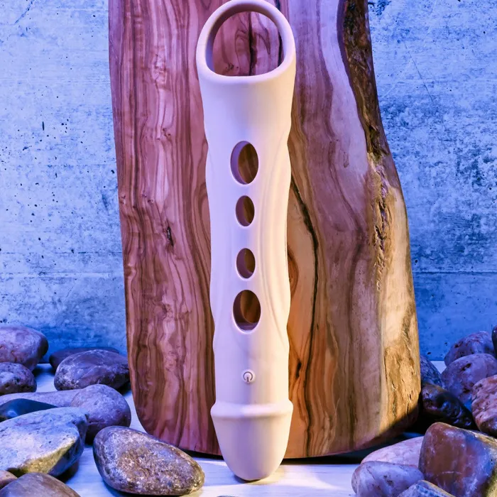 Big Boy Vibrating Silicone Penis Extender with Remote and Ball Strap Vanilla Evolved Novelties Male Sex Toys Big Boy Vibrating Silicone Penis Extender with Remote and Ball Strap Vanilla Evolved Novelties Male Sex Toys