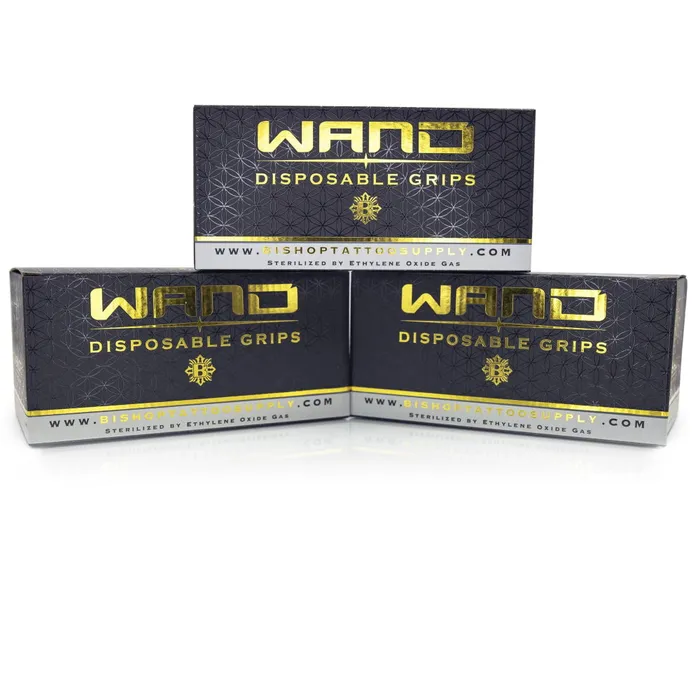 Bishop Rotary 1 Black Disposable Wand Grips Box of 15 Bishop Rotary Vibrators