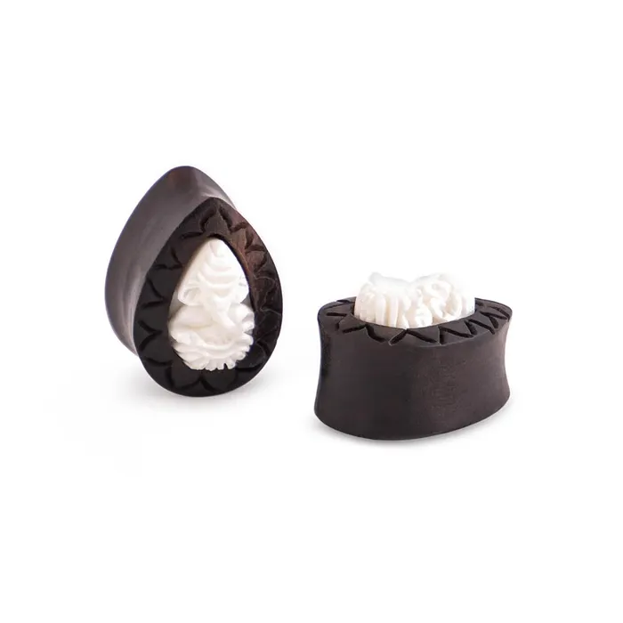 Black Areng Wood 3D Bone Ganesh Elephant Tear Drop Plug Price Per 1 Elementals Organics Anal Black Areng Wood 3D Bone Ganesh Elephant Tear Drop Plug Price Per 1 Elementals Organics Anal