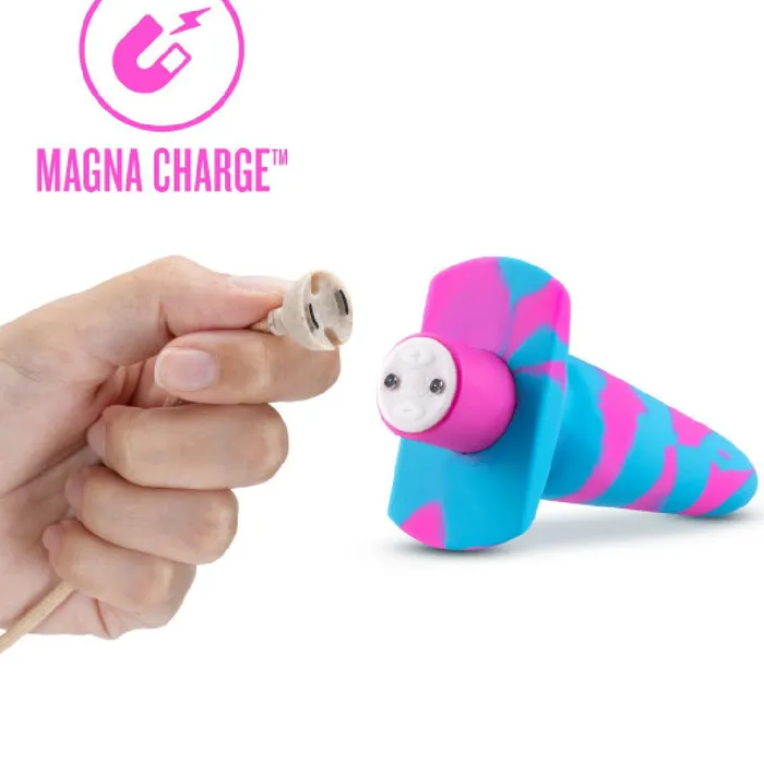 Blush Female Sex Toys Vibrotize 10 Function Vibrating Silicone Butt Plug