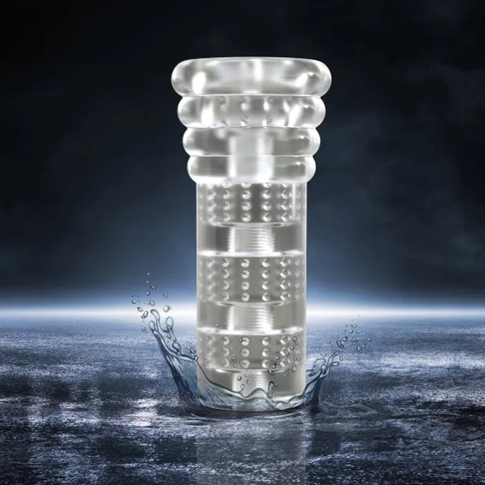 Blush Male Sex Toys All Nighter Glow in the Dark Textured Clear Self Lubricating Stroker Blush Male Sex Toys All Nighter Glow in the Dark Textured Clear Self Lubricating Stroker