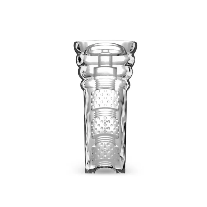 Blush Male Sex Toys All Nighter Glow in the Dark Textured Clear Self Lubricating Stroker