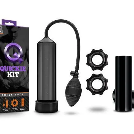 Blush Male Sex Toys Quickie Kit Thick Cock Penis Pump Stroker Rings