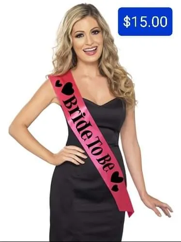 Bride To Be Sash Pleasher Spot Vibrators