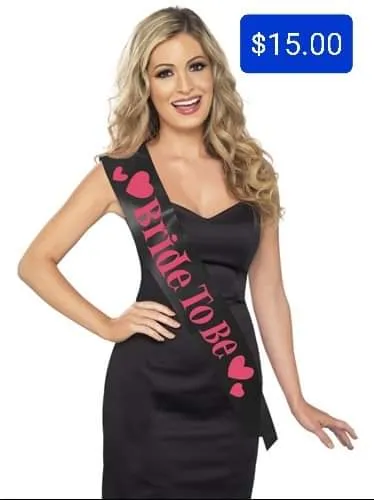 Bride To Be Sash Pleasher Spot Vibrators