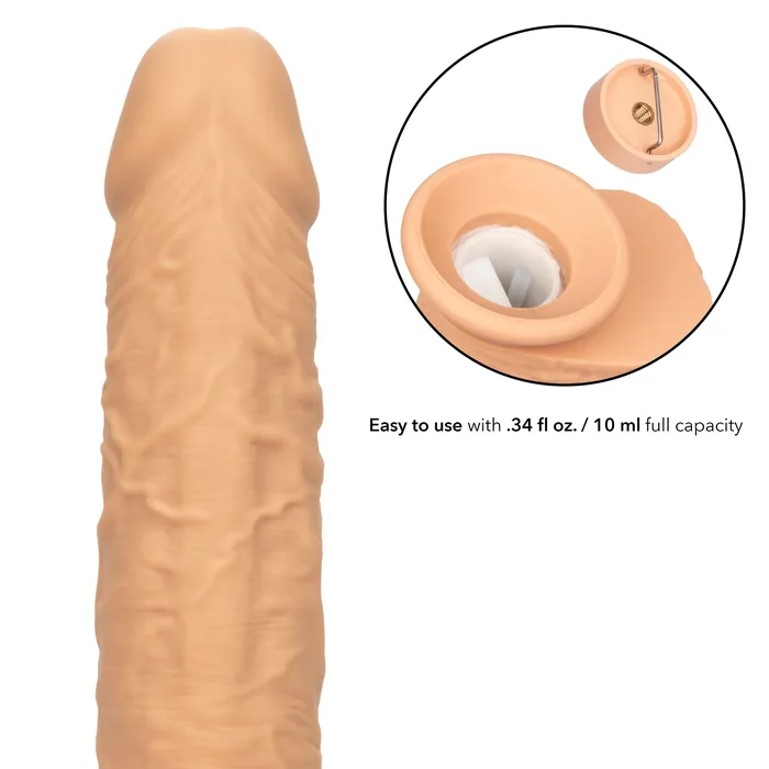 CalExotics Female Sex Toys Fuck Stick Squirting Vibrating Silicone Suction Cup Dildo Vanilla
