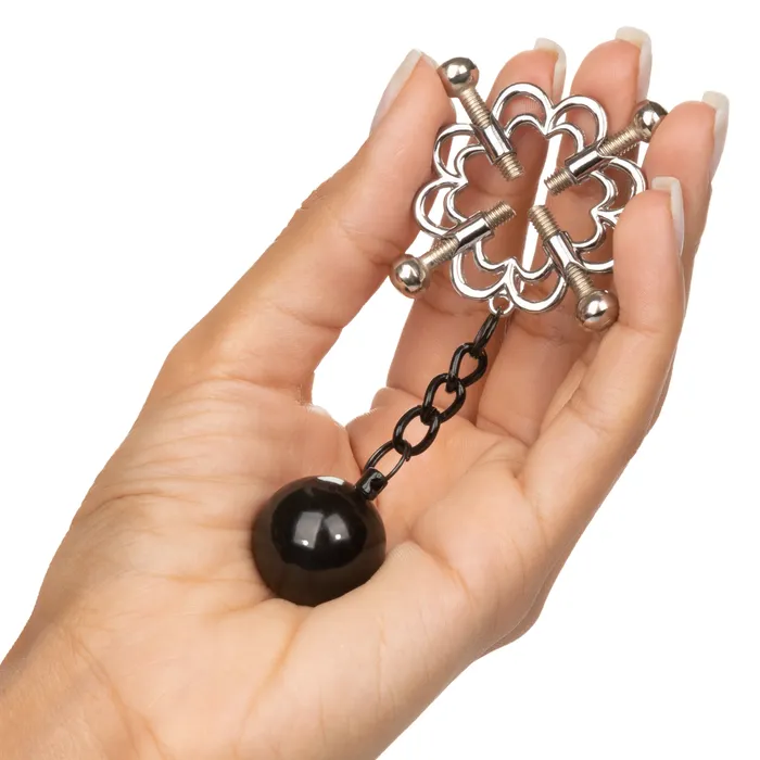 CalExotics Female Sex Toys Nipple Grips 4Point Weighted Nipple Press set of 2 CalExotics Female Sex Toys Nipple Grips 4Point Weighted Nipple Press set of 2