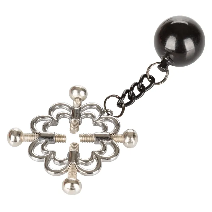 CalExotics Female Sex Toys Nipple Grips 4Point Weighted Nipple Press set of 2
