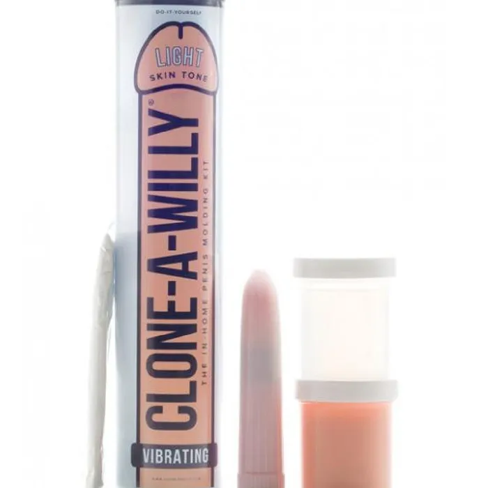 Clone A Willy Vibrating Silicone Penis Casting Kit Light Tone Empire Laboratories Male Sex Toys