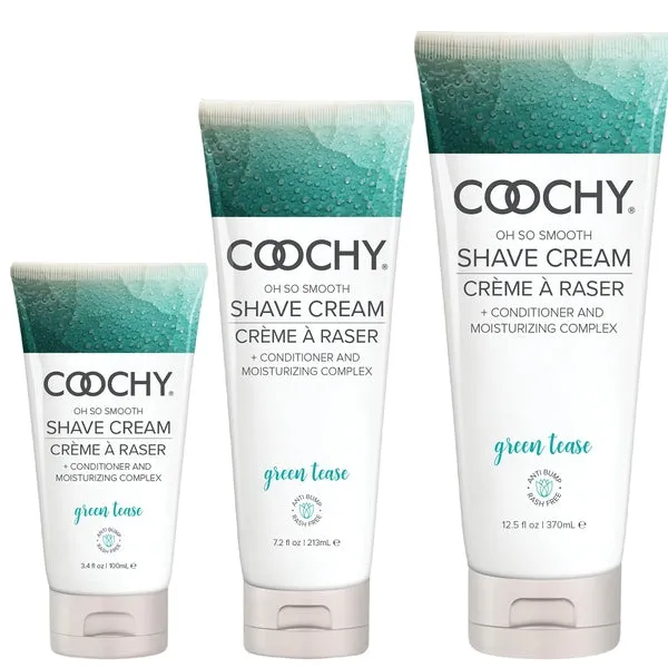 Coochy Shave Cream Oh So Smooth GREEN TEASE Intimate Expressions Vibrators