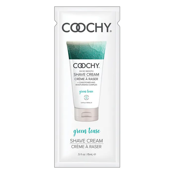Coochy Shave Cream Oh So Smooth GREEN TEASE Intimate Expressions Vibrators