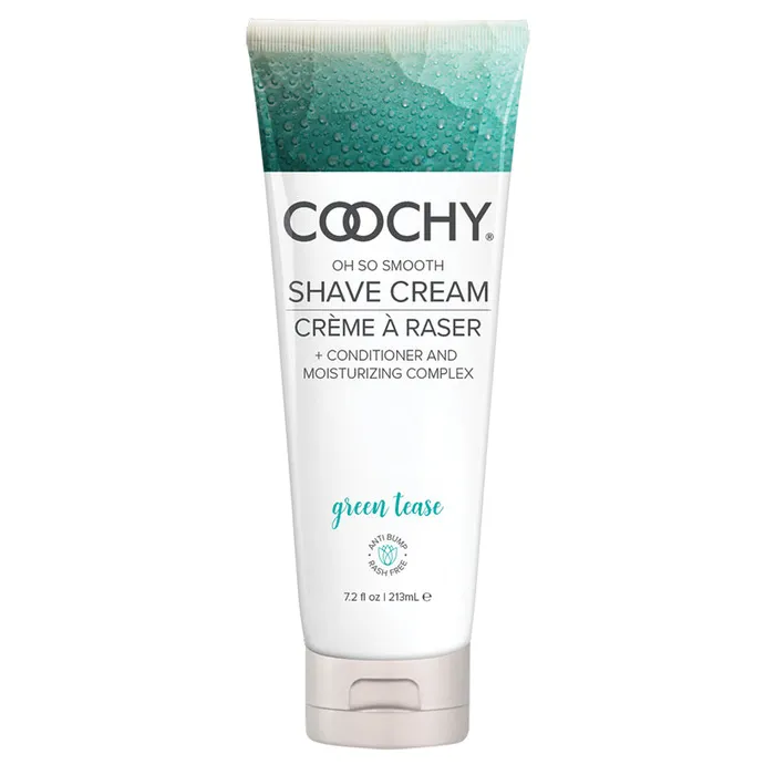 Coochy Shave Cream Oh So Smooth GREEN TEASE Intimate Expressions Vibrators