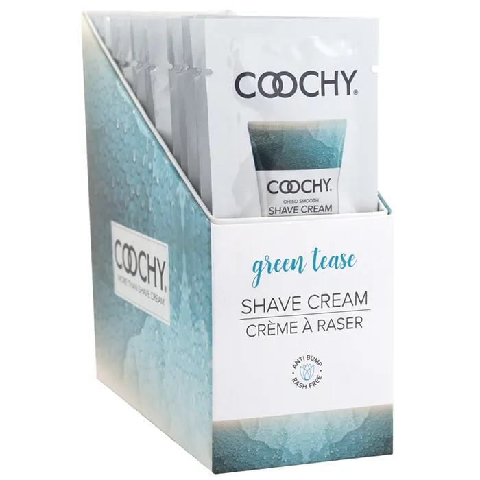 Coochy Shave Cream Oh So Smooth GREEN TEASE Intimate Expressions Vibrators