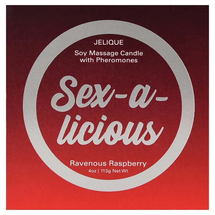 Couples Classic Erotica Jelique Soy Massage Candle With Pheromones SexALicious Ravenous Raspberry 4oz