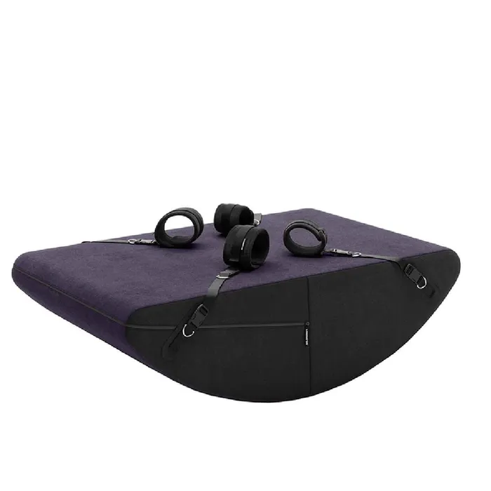 Couples Liberator Scoop Rocker Wedge with Cuffs Plum Liberator