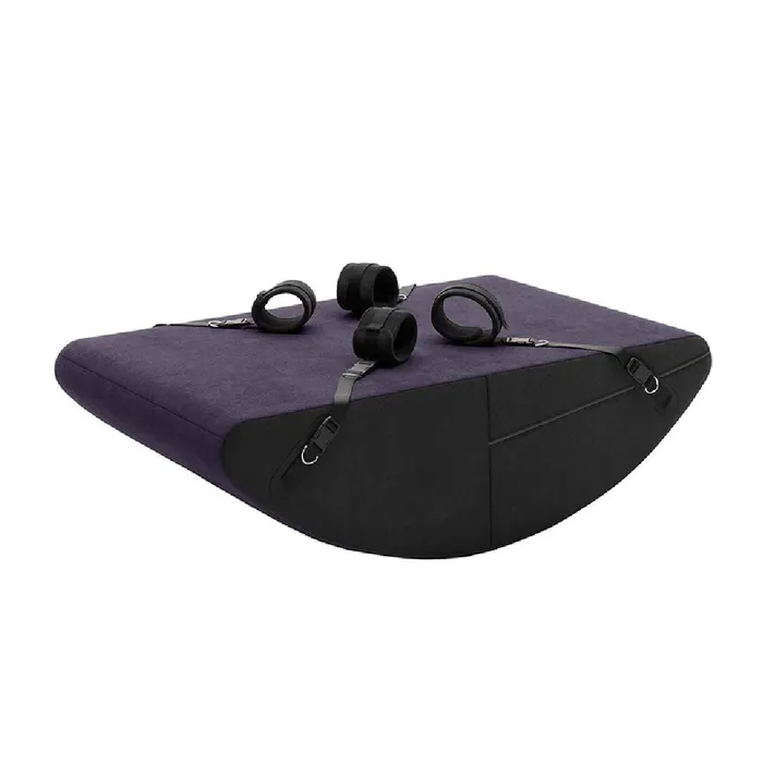 Couples Liberator Scoop Rocker Wedge with Cuffs Plum Liberator