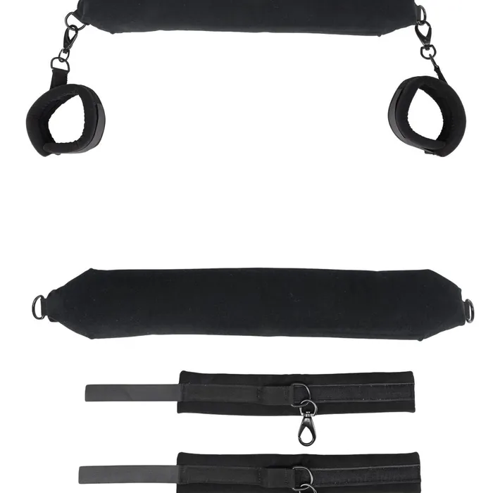 Couples Sportsheets Pivot Positioning Bar Sex Sling with Cuffs Black