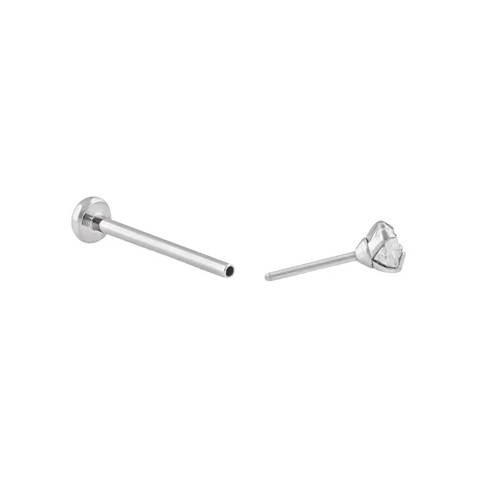 Crystal Jewel Steel Threadless Top Price Per 1 Painful Pleasures Male Sex Toys