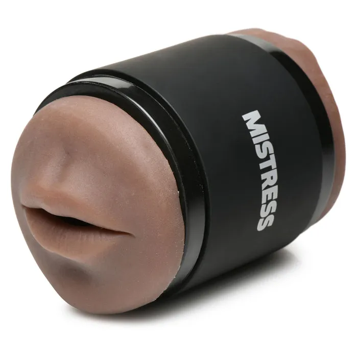 Curve Toys Mistress Mini Double Stroker Mouth Pussy Chocolate Male Sex Toys