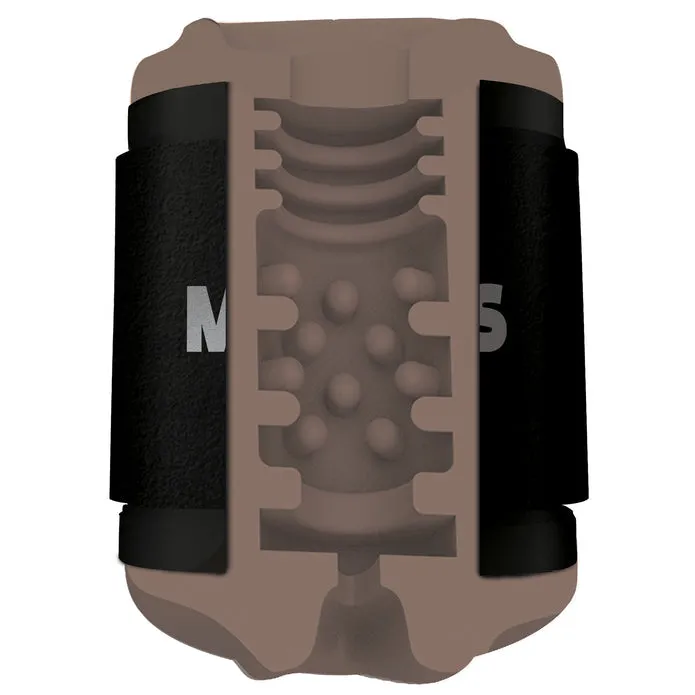 Curve Toys Mistress Mini Double Stroker Mouth Pussy Chocolate Male Sex Toys