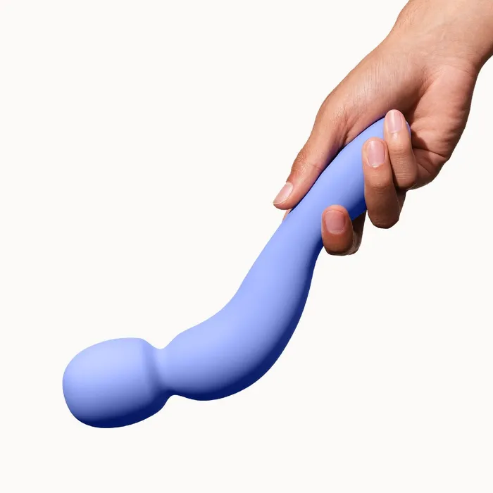 Dame Com Ergonomic Waterproof Wand Vibrator Periwinkle Dame Products Female Sex Toys
