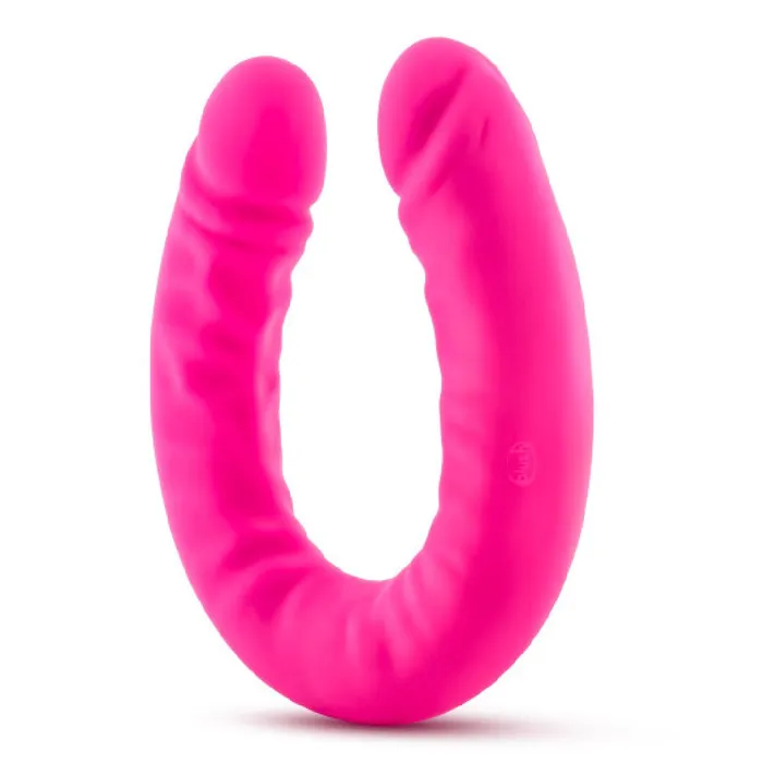 Dildos Blush Ruse 18 inch Silicone Slim Double Dildo Hot Pink