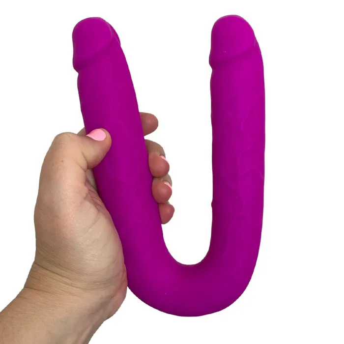 Dildos Colours Double Penetration U Shaped Dildo Purple NS Novelties