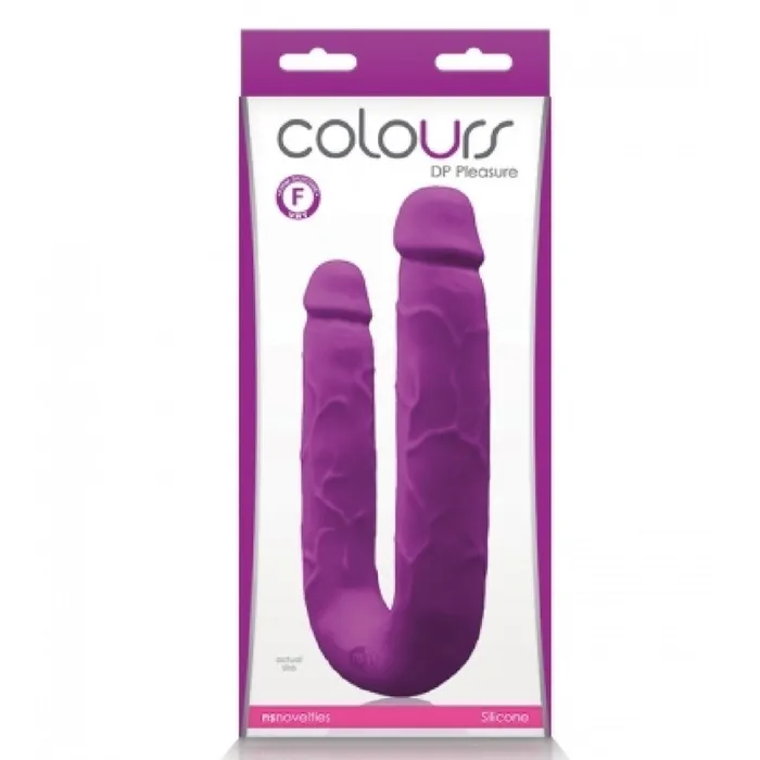 Dildos Colours Double Penetration U Shaped Dildo Purple NS Novelties