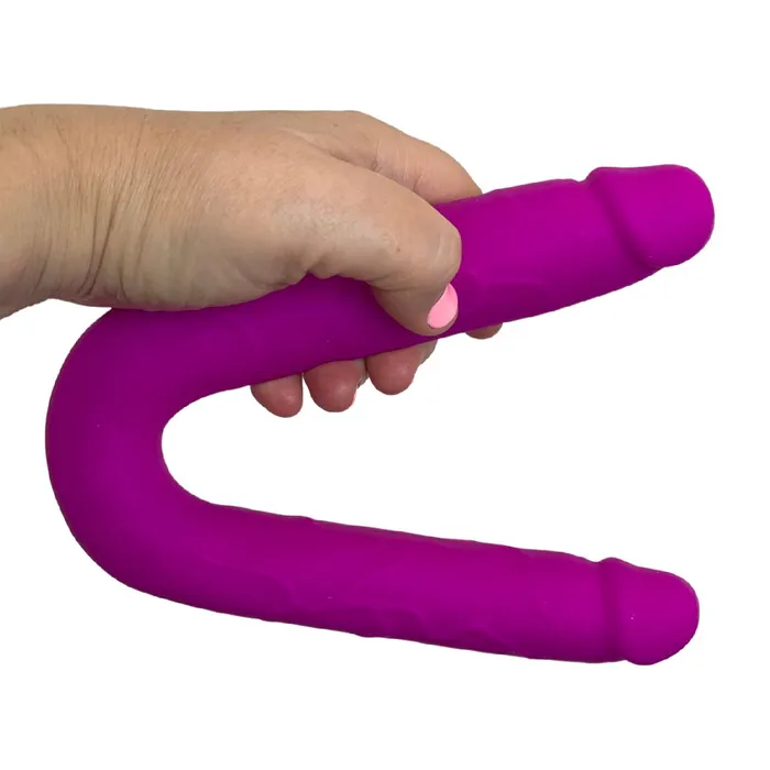 Dildos Colours Double Penetration U Shaped Dildo Purple NS Novelties