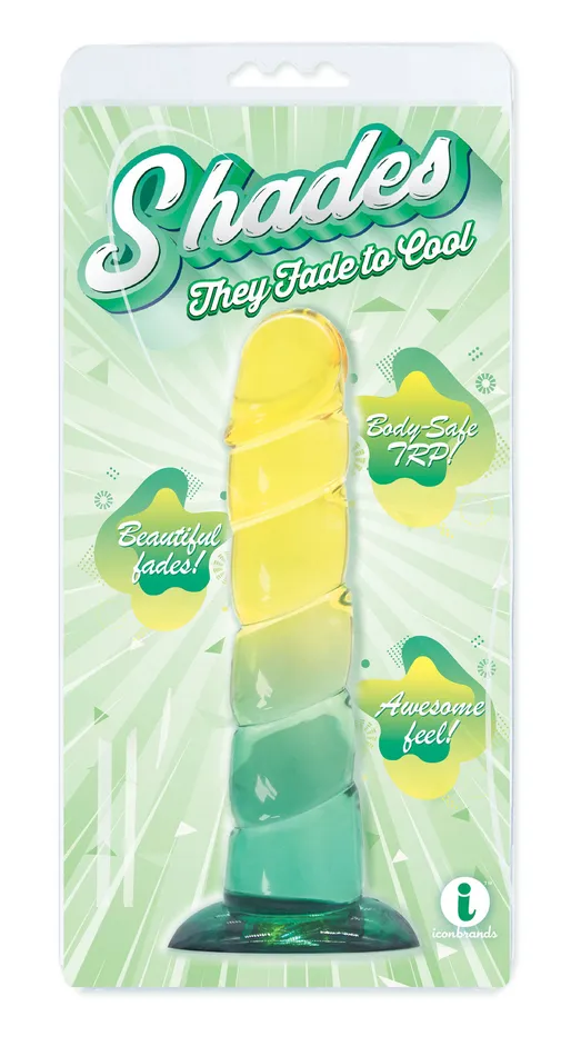 Dildos Pleasher Spot Shades 725 Swirl Jelly Gradient Dong