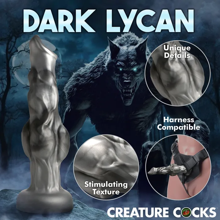 Dildos XR Brands Night Prowler 10 Inch Werewolf Canine Dildo with Knot