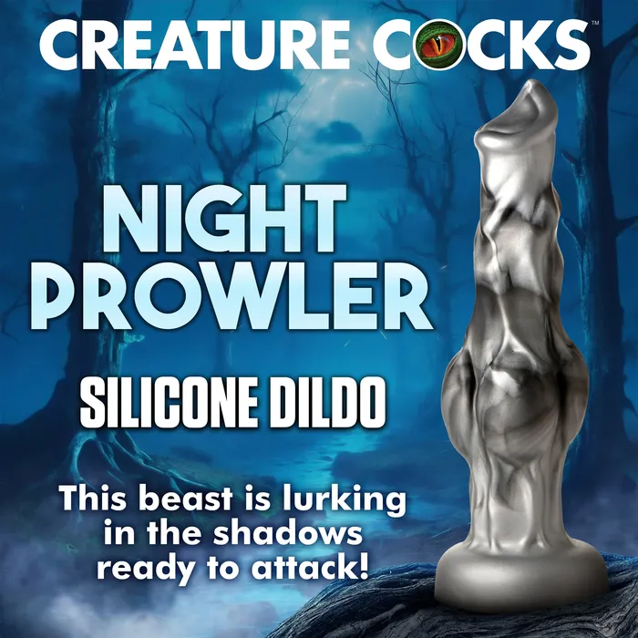 Dildos XR Brands Night Prowler 10 Inch Werewolf Canine Dildo with Knot