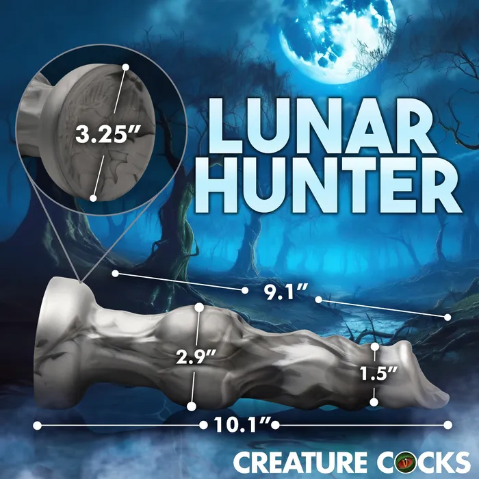 Dildos XR Brands Night Prowler 10 Inch Werewolf Canine Dildo with Knot