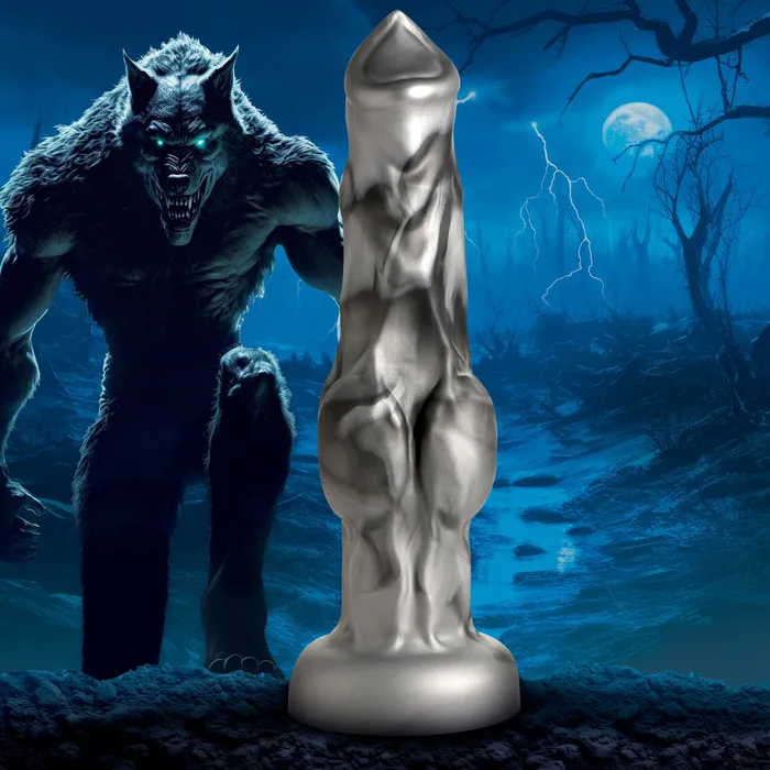 Dildos XR Brands Night Prowler 10 Inch Werewolf Canine Dildo with Knot