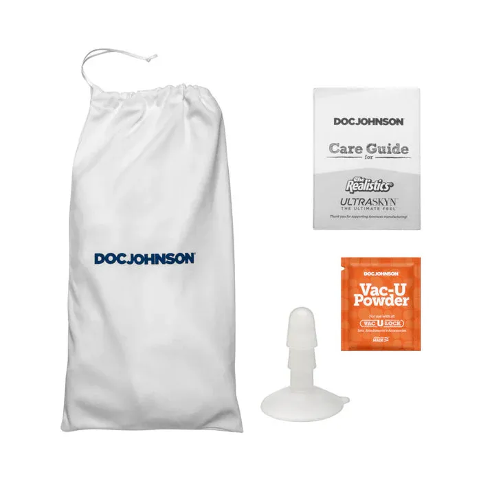 Doc Johnson Enterprises Female Sex Toys Dredd ULTRASKYN Cock with Removable VacULock Suction Cup 135in Chocolate