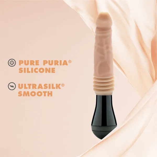 Dr Knight Vibrating Thrusting Gyrating Realistic Silicone Dildo Vanilla Blush Dildos