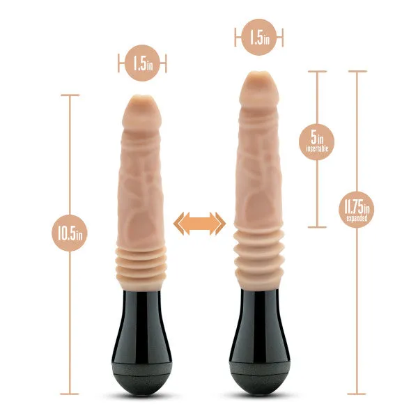 Dr Knight Vibrating Thrusting Gyrating Realistic Silicone Dildo Vanilla Blush Dildos