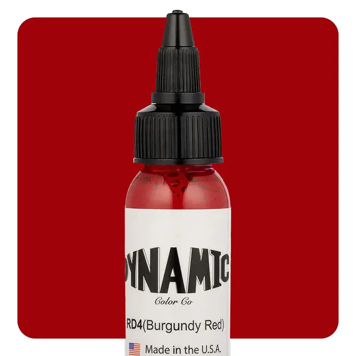 Dynamic Vibrators Dynamic Burgundy Red Tattoo Ink 1oz Bottle