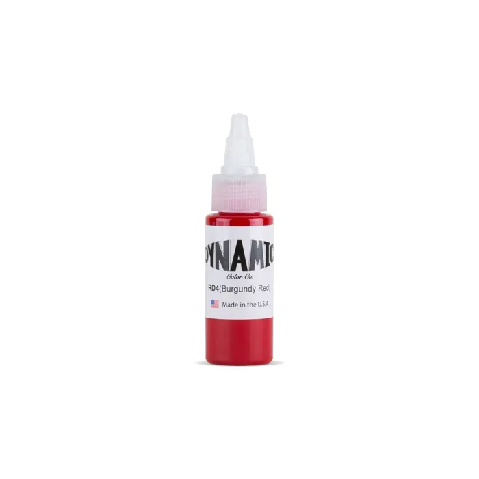 Dynamic Vibrators Dynamic Burgundy Red Tattoo Ink 1oz Bottle