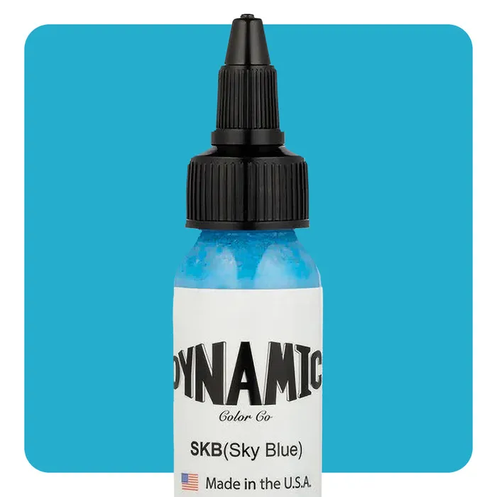 Dynamic Vibrators Dynamic Sky Blue Tattoo Ink 1oz Bottle